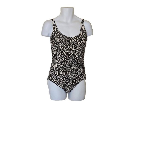 Calvin Klein Women's Multicolor Lined Wireless One-Piece Swimming Suit size 14 - Picture 1 of 6